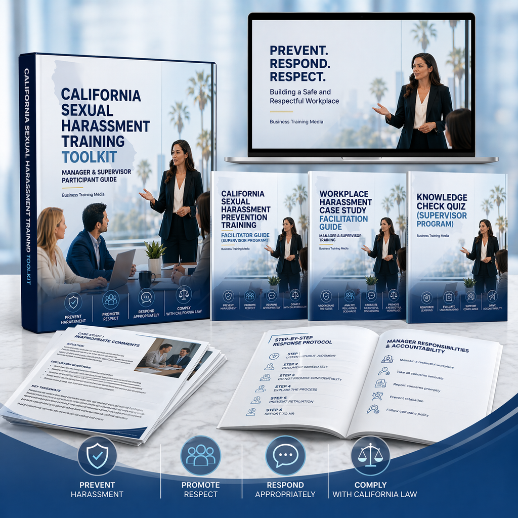 California Sexual Harassment Prevention Toolkit for Managers & Supervisors – Training Course