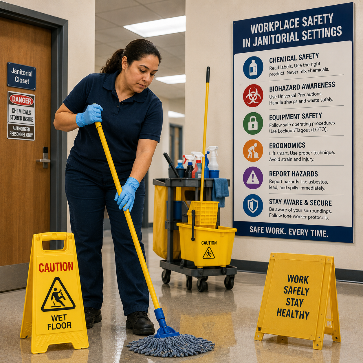 Workplace Safety in Janitorial Settings Training Course
