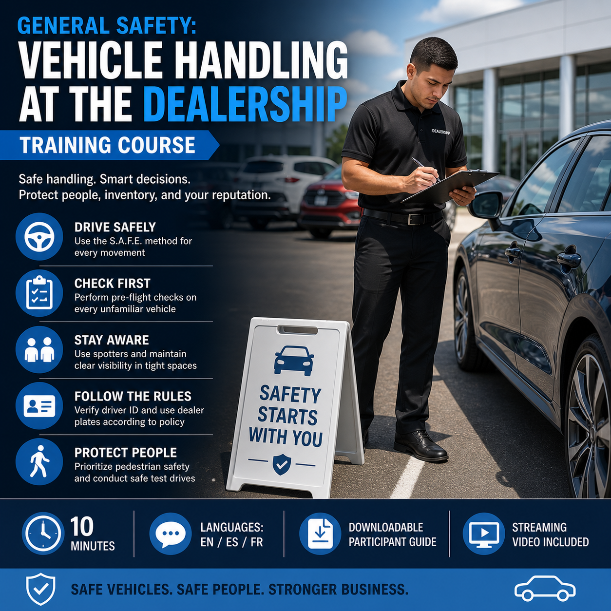 General Safety: Vehicle Handling at the Dealership – Training Course