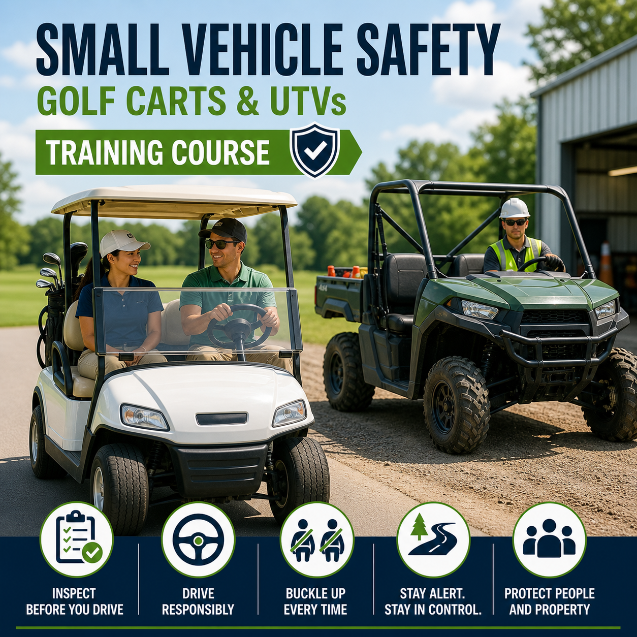 Small Vehicle Safety: Golf Carts and UTVs – Training Course
