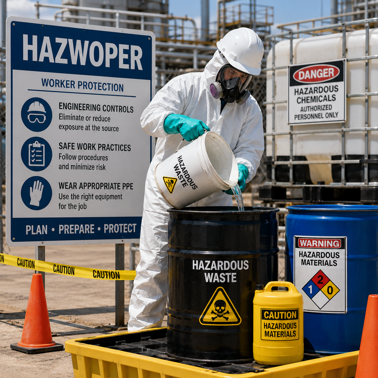 HAZWOPER Safety: Administrative, Engineering Controls and Work Practices - Training Course