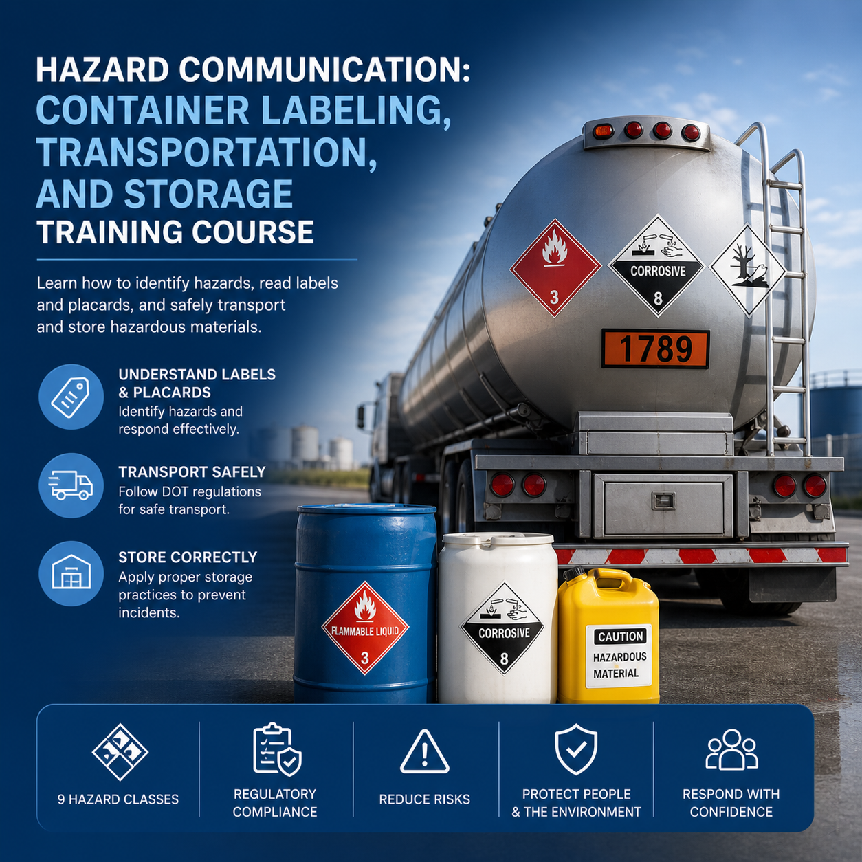 Hazard Communication: Container Labeling, Transportation, and Storage  – Training Course